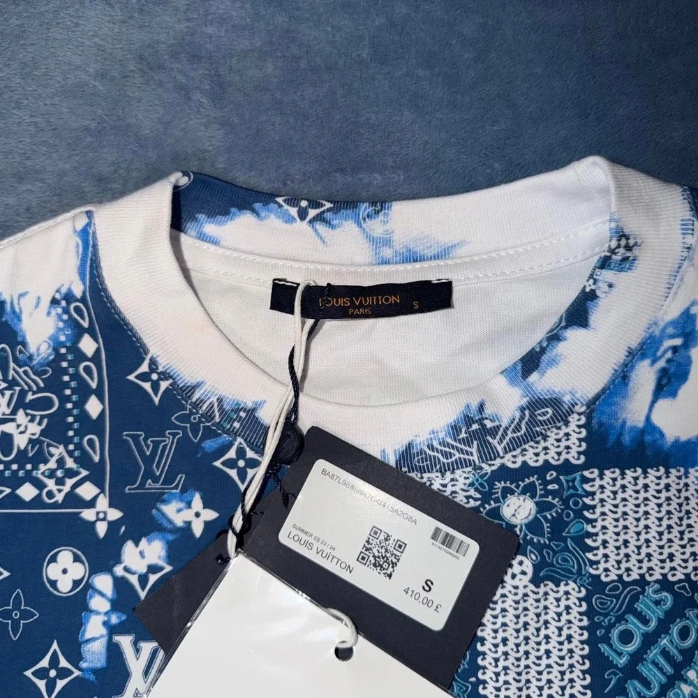 Louis Vuitton Men's Blue/White monogram